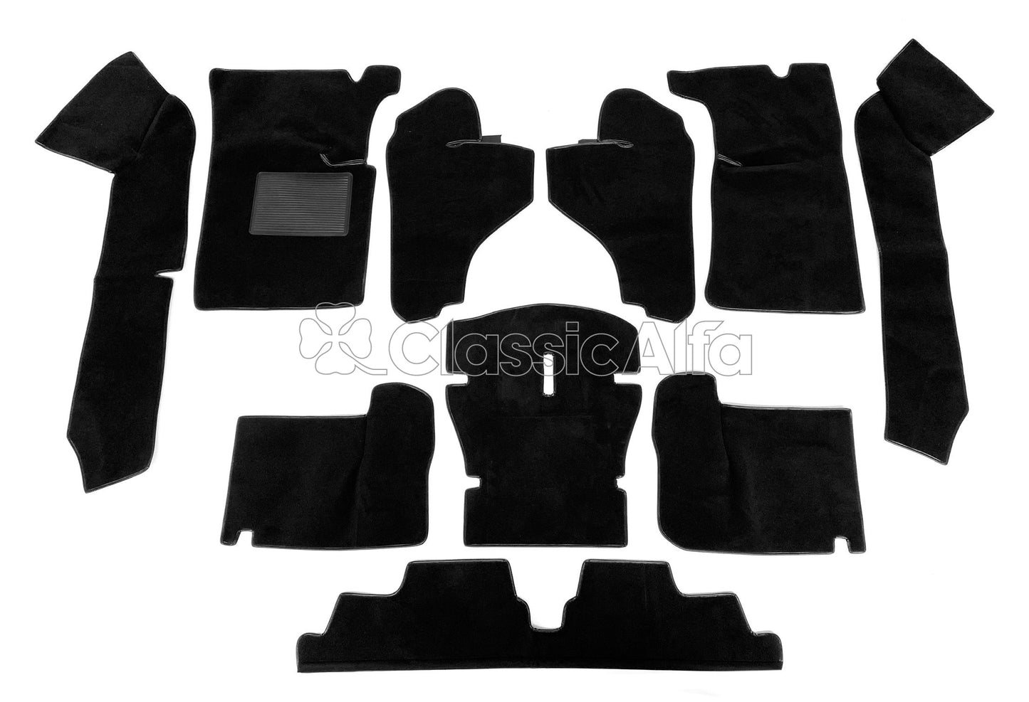 IN132/1 CARPET SET FOR SPIDER 1990-93 - BLACK