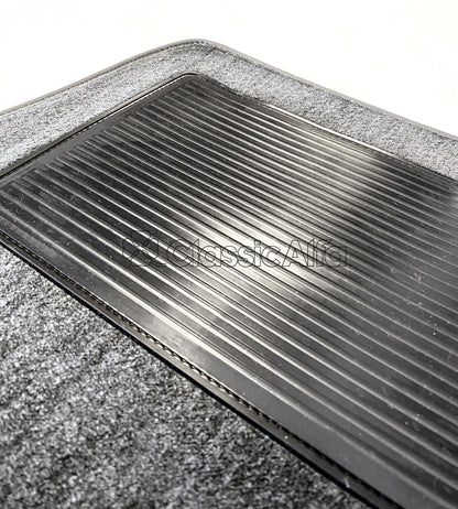 IN260/1 BERLINA 2000 GREY CARPET SET - LEFT HAND DRIVE HANGING PEDALS