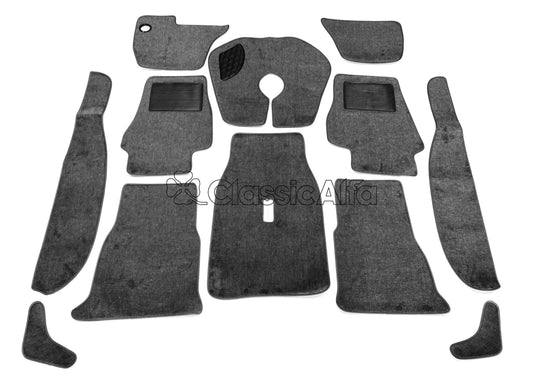 IN260/1 BERLINA 2000 GREY CARPET SET - LEFT HAND DRIVE HANGING PEDALS