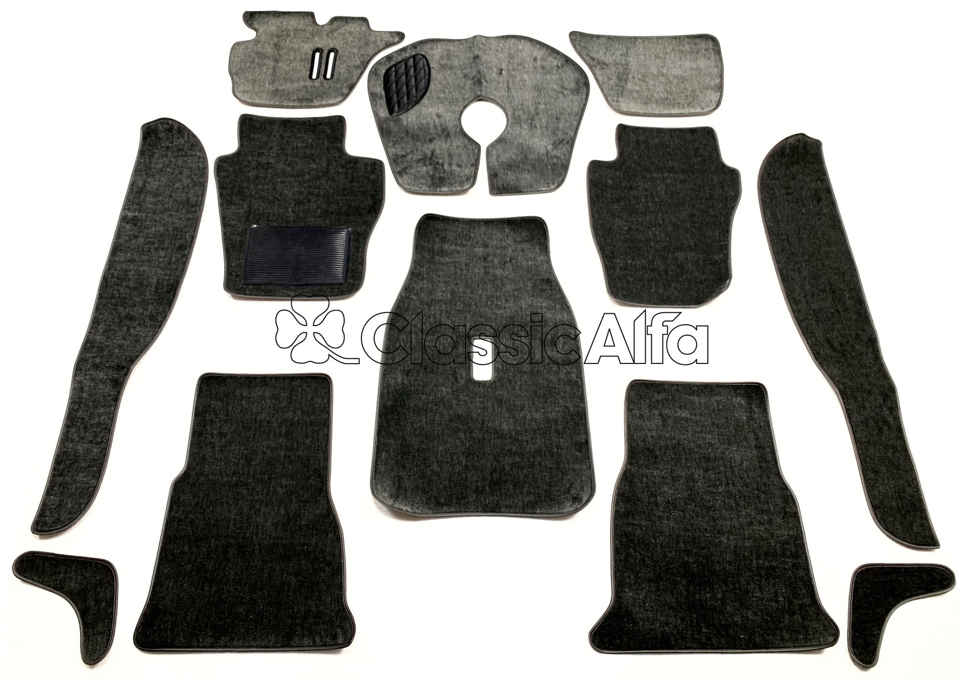 IN260 BERLINA 1750 SALOON GREY CARPET SET - LEFT HAND DRIVE STANDING PEDALS