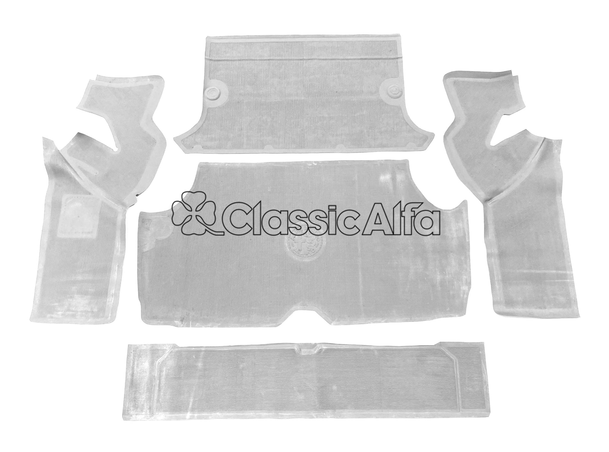 IN262/1 GIULIA SALOON LIGHT GREY BOOT RUBBER MAT SET