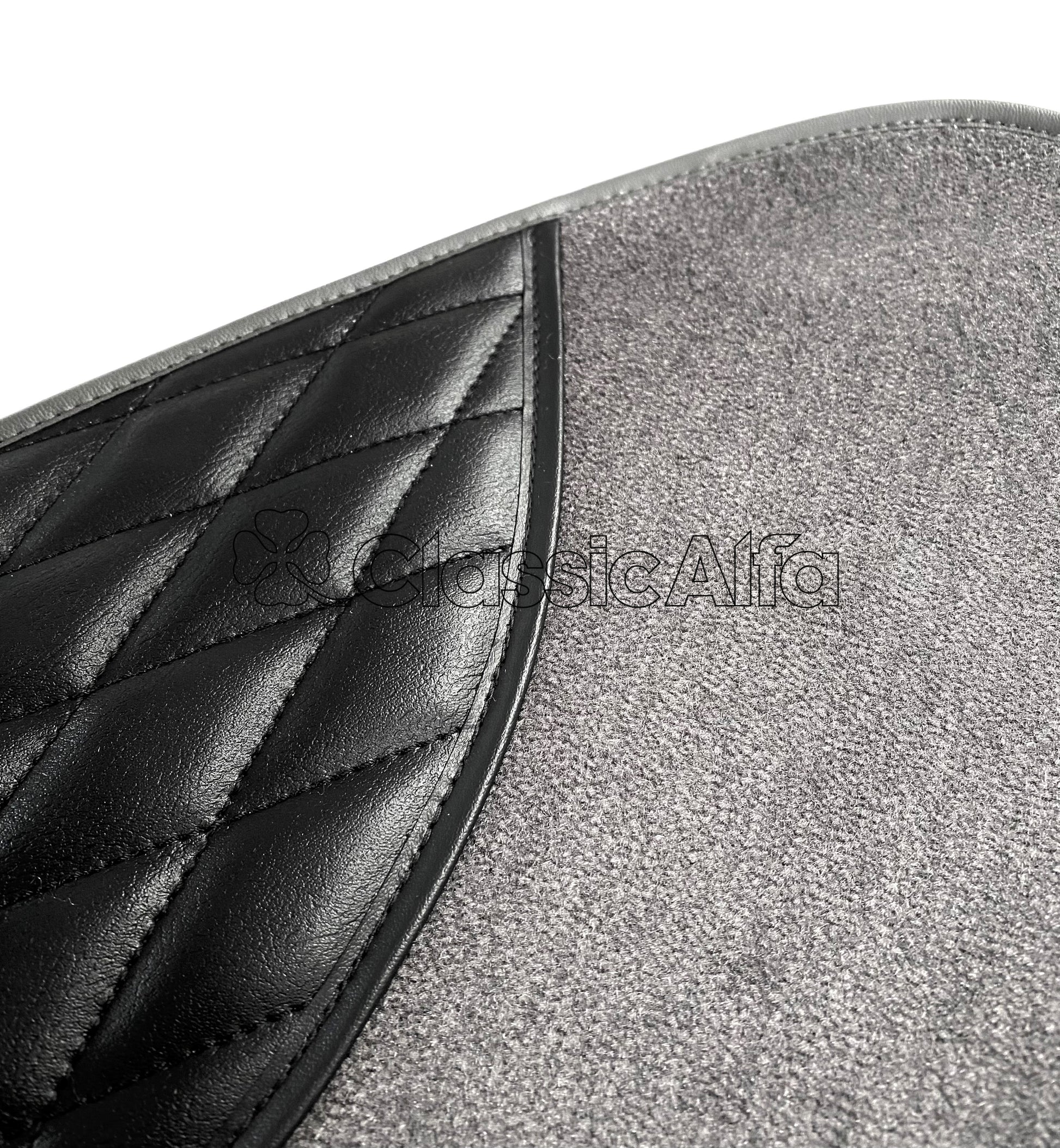 IN268/2 GIULIA SALOON PREMIUM GREY CARPET SET - LEFT HAND DRIVE HANGING PEDALS