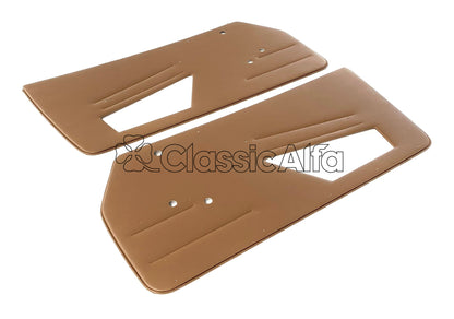 IN279 SPIDER 1984-89 INNER DOOR TRIM PANELS - BROWN - PAIR
