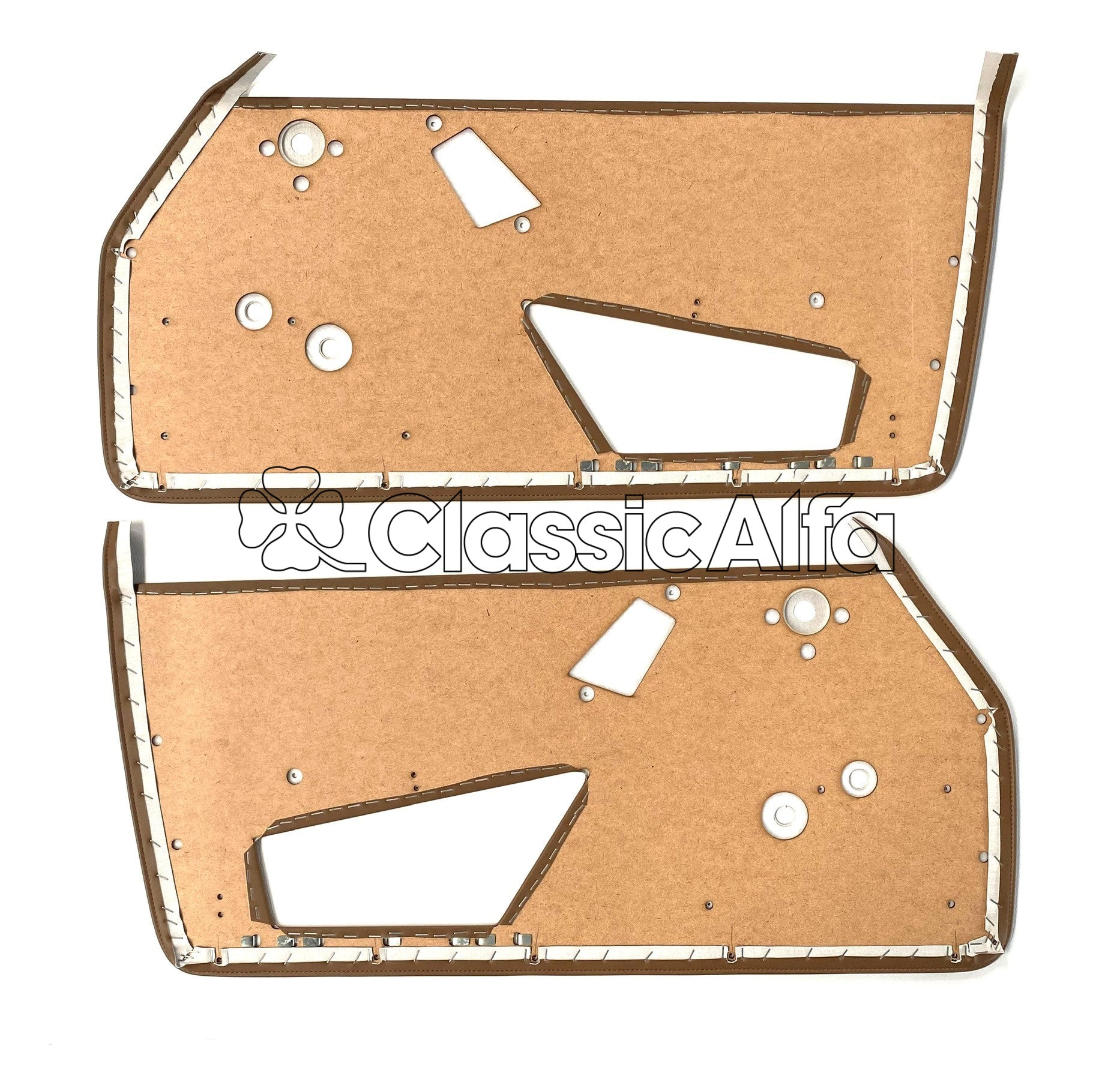 IN279 SPIDER 1984-89 INNER DOOR TRIM PANELS - BROWN - PAIR