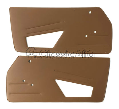 IN279 SPIDER 1984-89 INNER DOOR TRIM PANELS - BROWN - PAIR