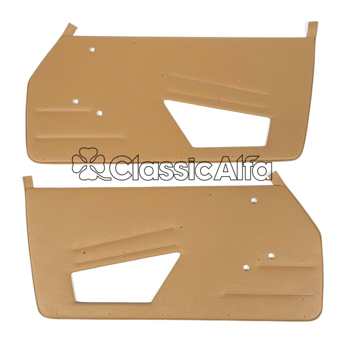 IN281 SPIDER 1978-84 INNER DOOR TRIM PANELS - BROWN - PAIR