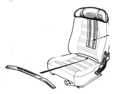 IN315 FRONT SEAT BACK- LOWER FIXING TRIM 1750 & 2000 GTV