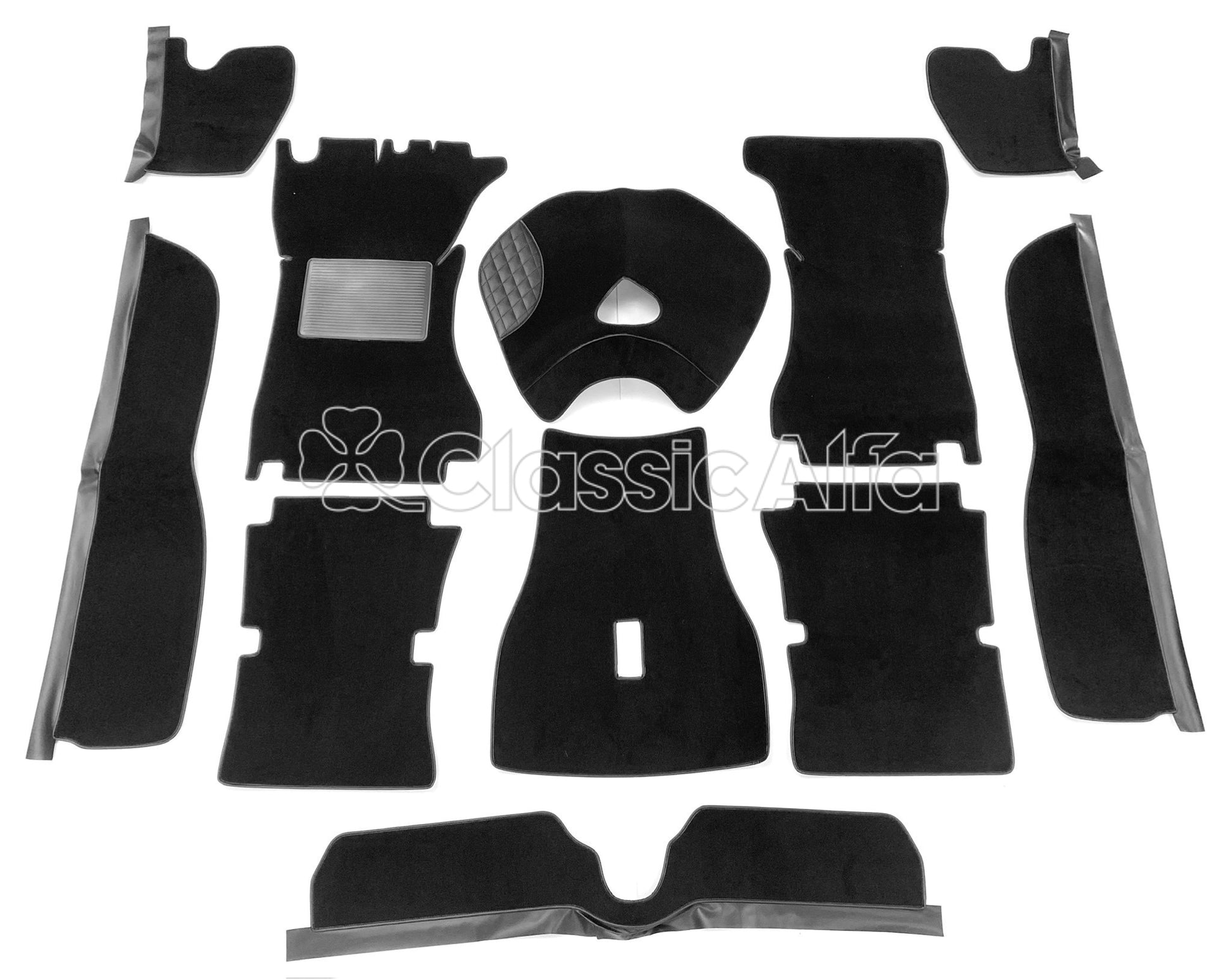 IN354 GT JUNIOR BLACK CARPET 1970-76 - LHD HANGING PEDALS 