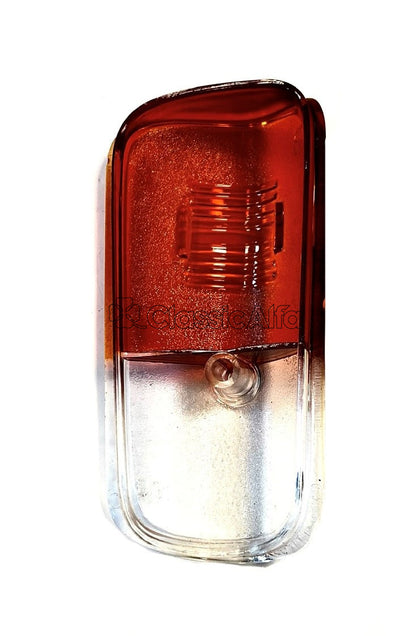 LT014 FRONT SIDELIGHT LENS AMBER & CLEAR GT/GTj 1964-69, LEFT