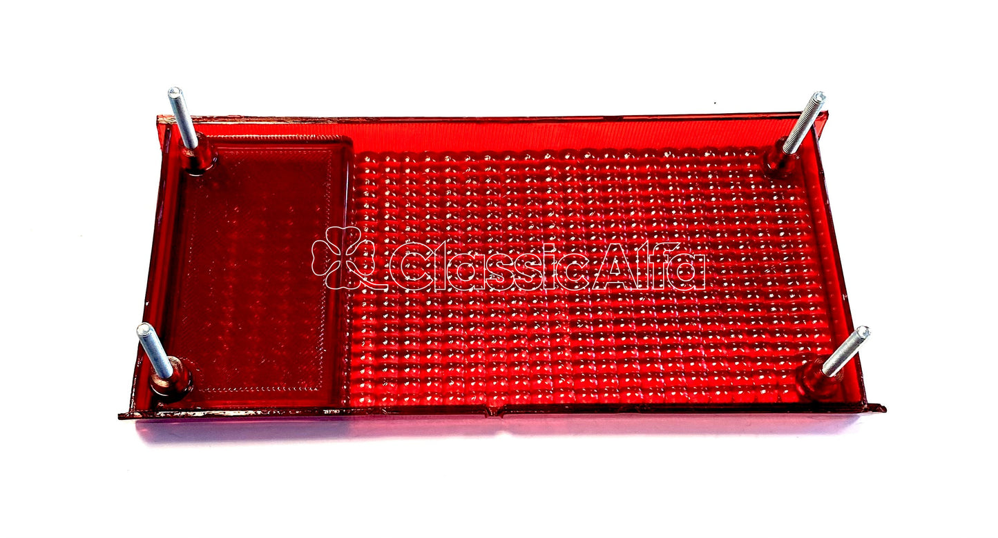 LT037 1970-83 SPIDER RED TAIL LIGHT LENS - LEFT