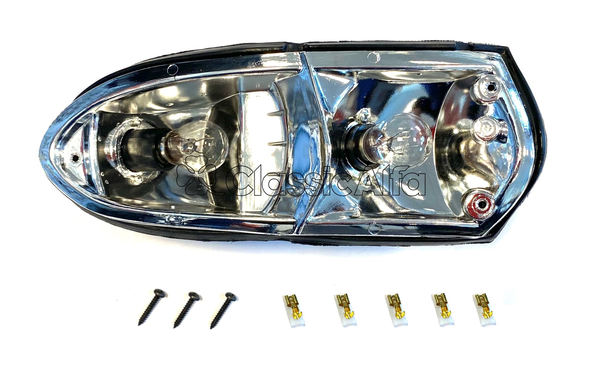 LT059 ROUNDTAIL SPIDER 1966-70 REAR LIGHT BACKING WITH RUBBER, LEFT