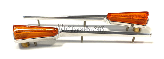 LT128 INDICATOR REPEATERS GIULIA TI / SUPER  PAIR LONG CHROME