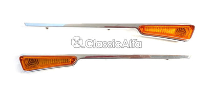 LT128 INDICATOR REPEATERS GIULIA TI / SUPER  PAIR LONG CHROME