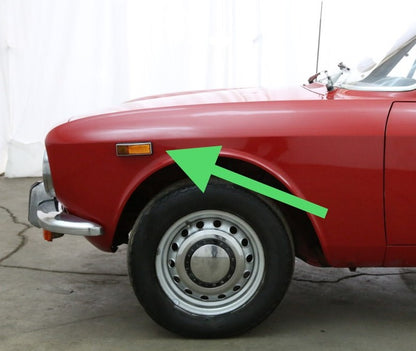 LT145 USA SPEC AMBER SIDE MARKER LIGHT/REFLECTOR WITH CHROME FRAME  1971 ON