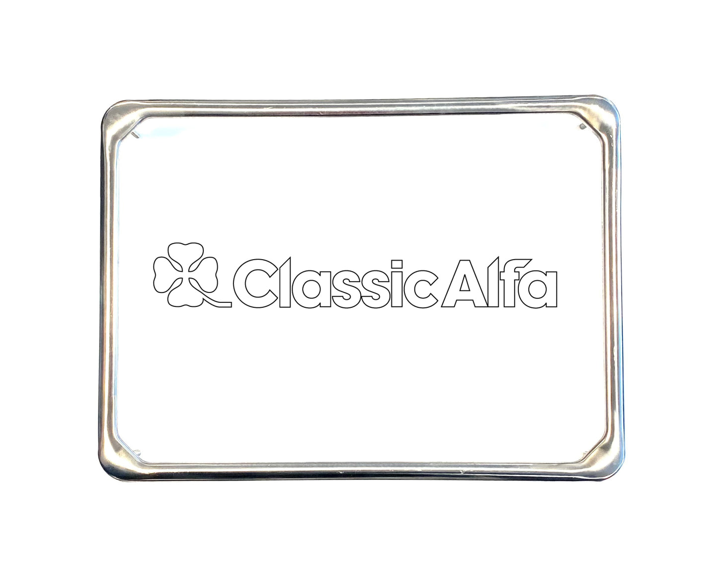 MI039 REAR NUMBER PLATE METAL FRAME WITH HIDDEN STUDS