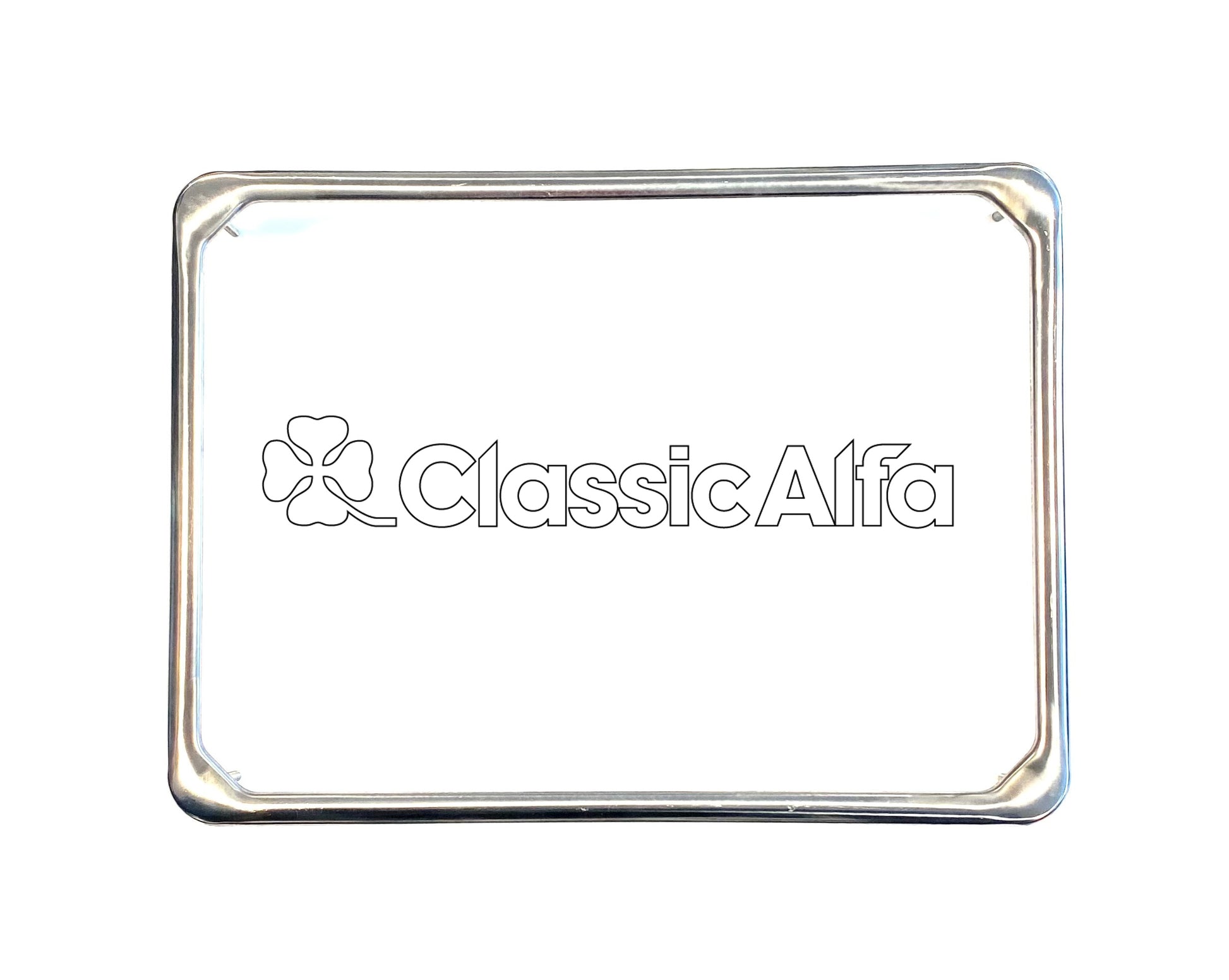 MI039 REAR NUMBER PLATE METAL FRAME WITH HIDDEN STUDS