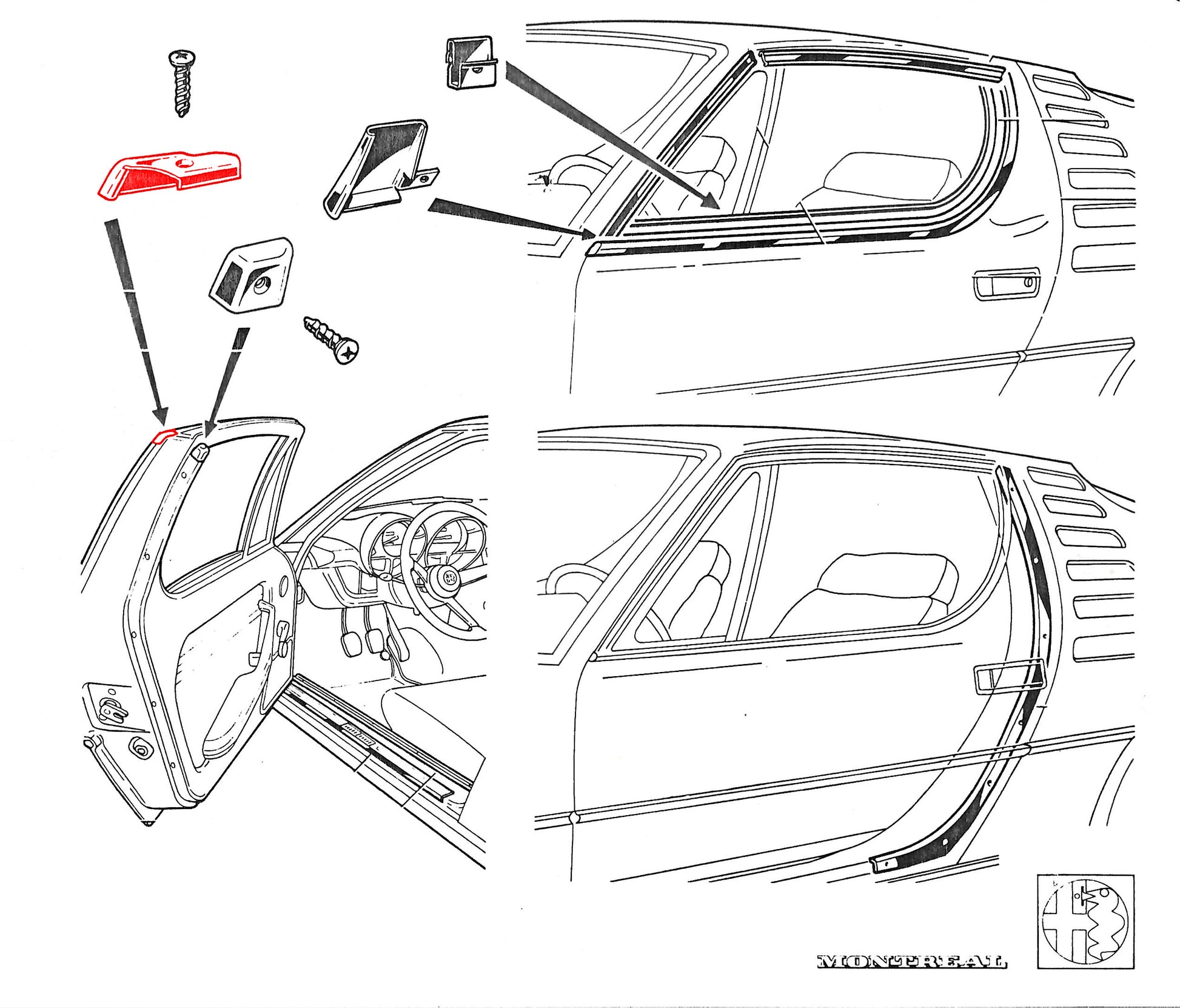 MN151 MONTREAL DOOR FRAME CHROME FINISHERS - PAIR
