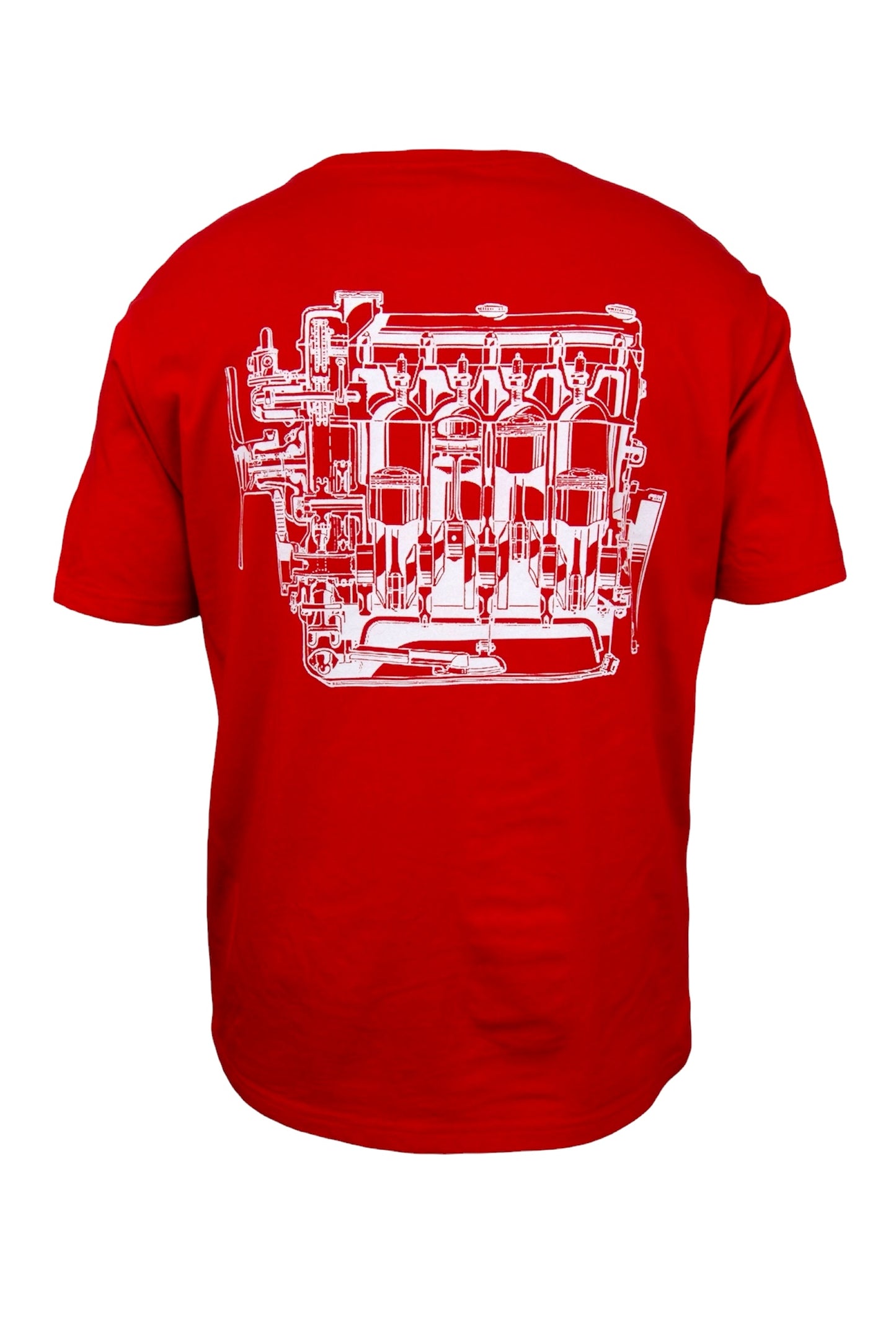 CLASSIC ALFA NORD ENGINE GRAPHIC T-SHIRT - RED