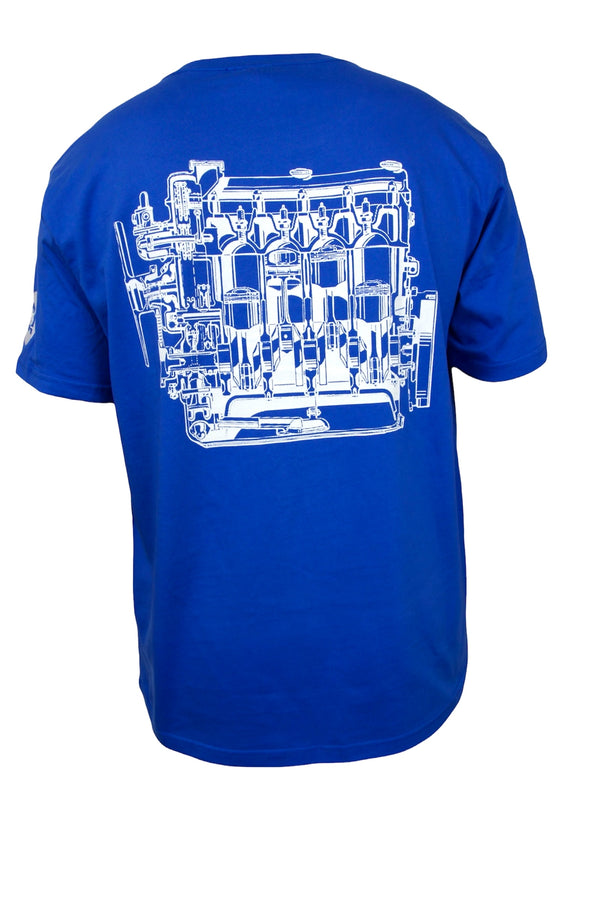 CLASSIC ALFA NORD ENGINE GRAPHIC T-SHIRT - BLUE