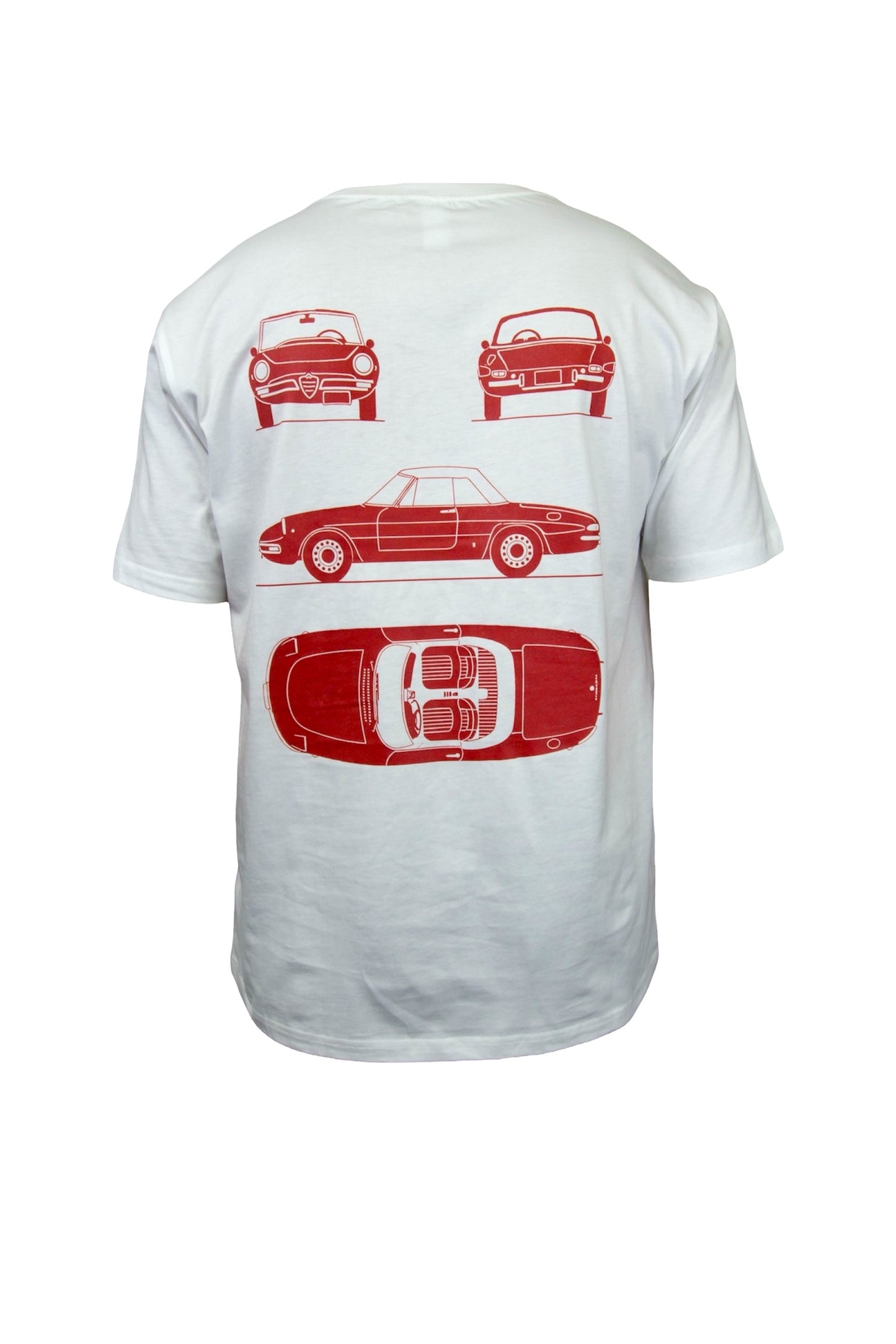 CLASSIC ALFA SPIDER GRAPHIC T-SHIRT - WHITE
