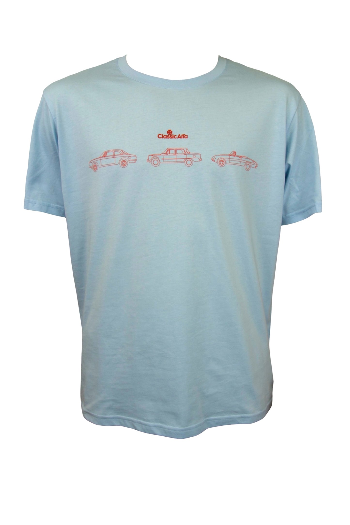 CLASSIC ALFA 105 GRAPHIC T-SHIRT - LIGHT BLUE