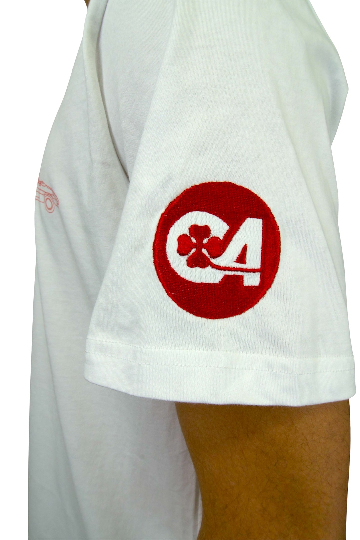 CLASSIC ALFA 105 GRAPHIC T-SHIRT - WHITE