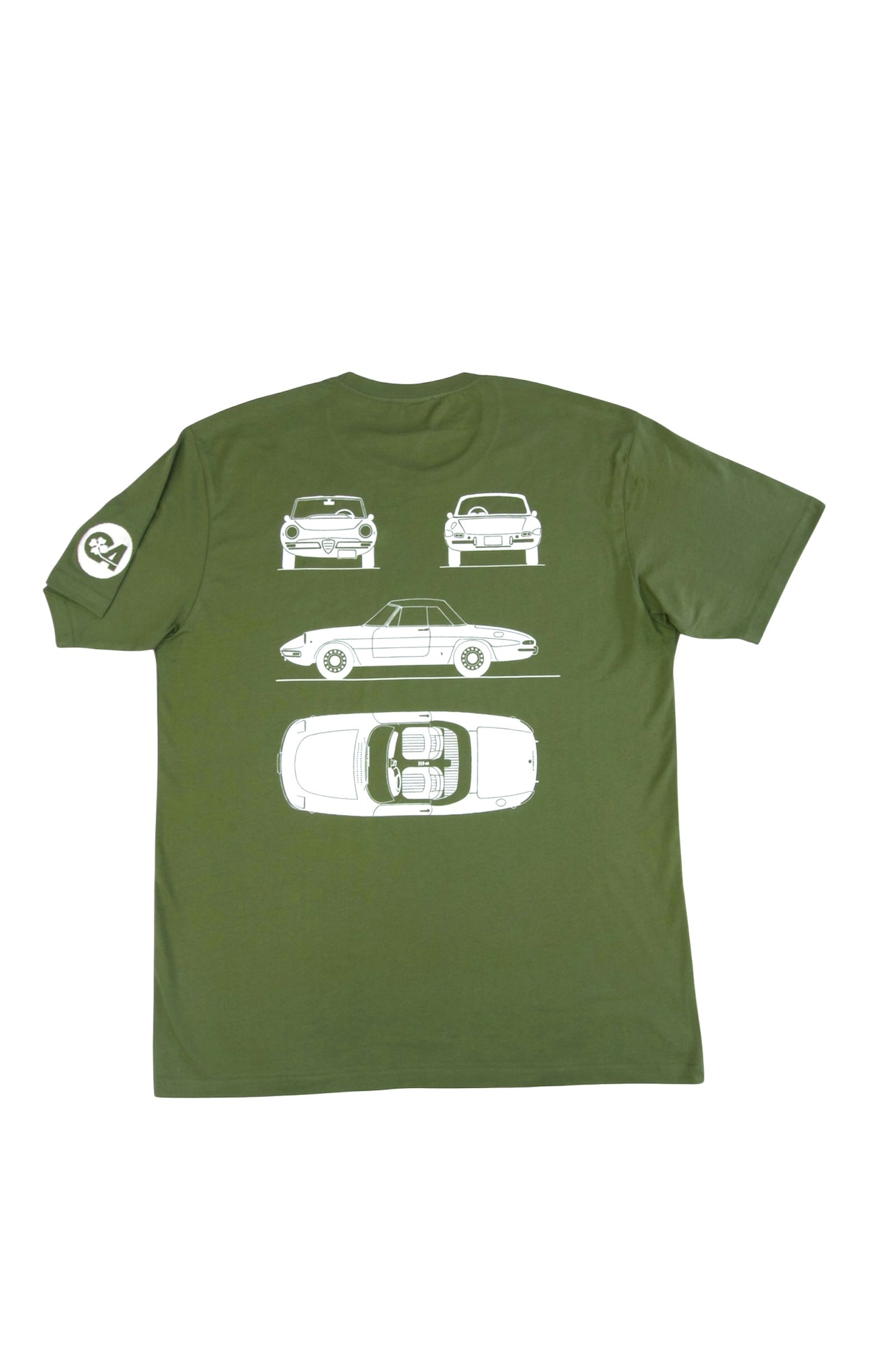 CLASSIC ALFA SPIDER GRAPHIC T-SHIRT - GREEN