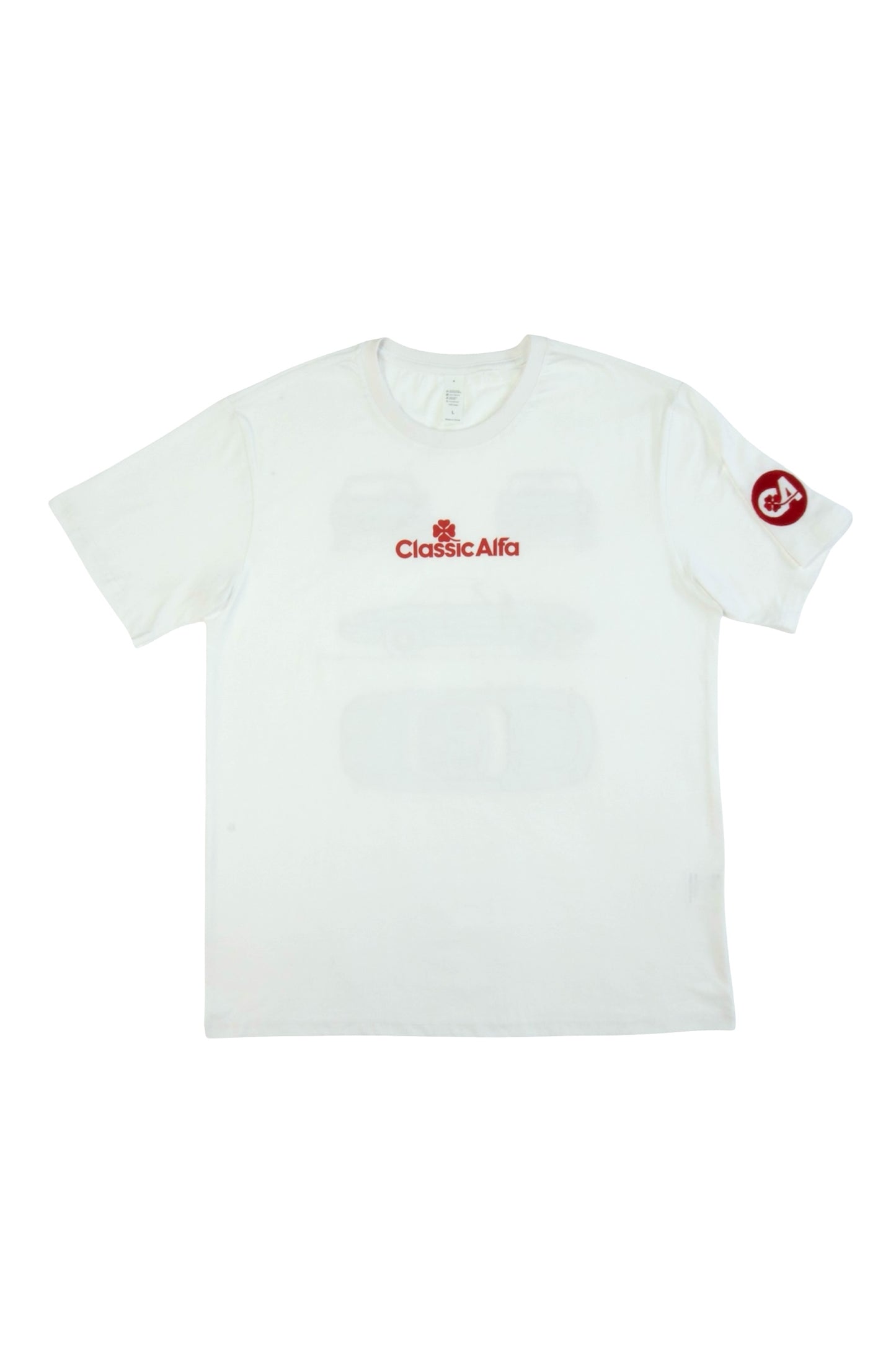 CLASSIC ALFA SPIDER GRAPHIC T-SHIRT - WHITE