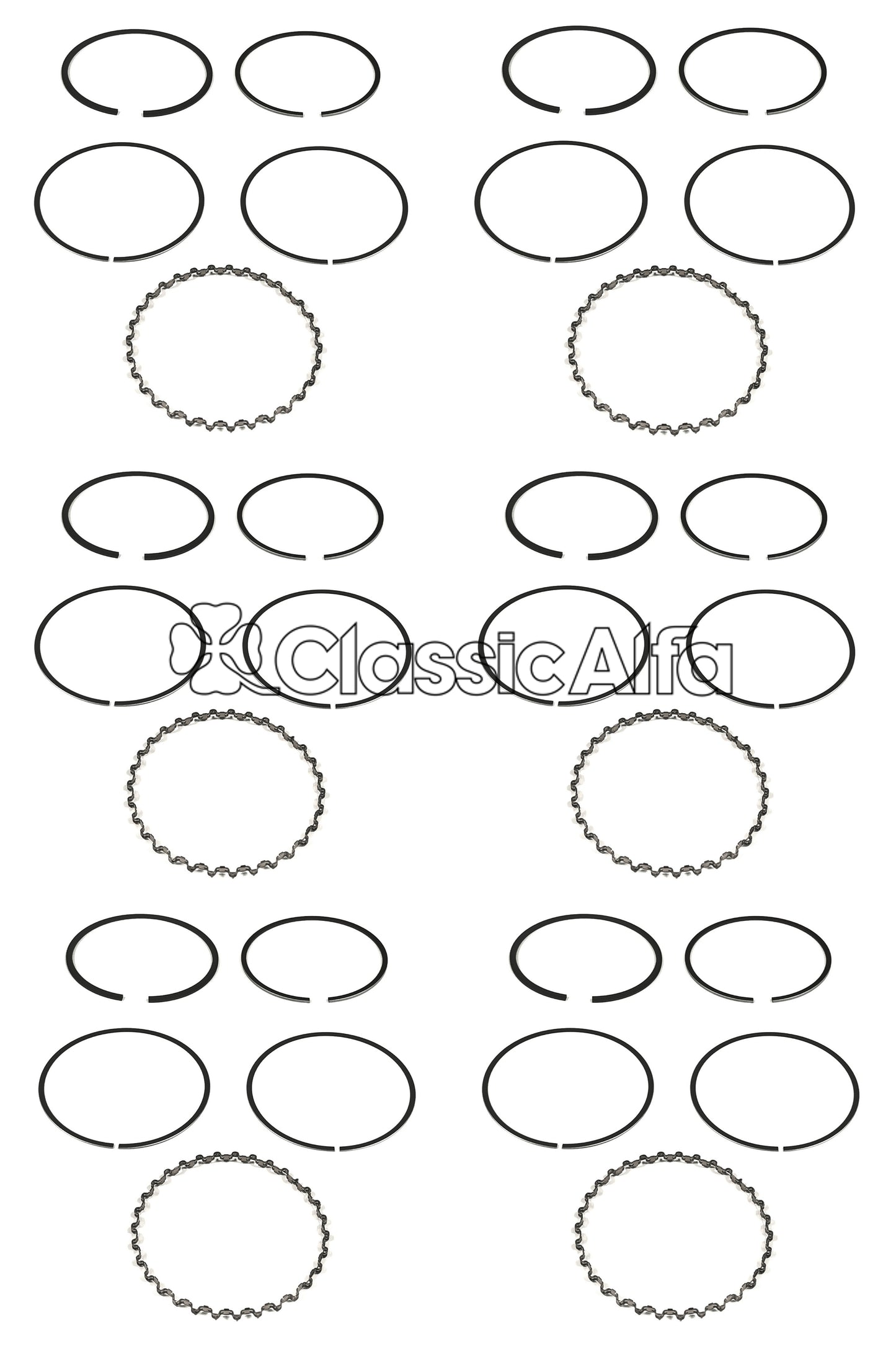D0520 PISTON RING SET 2.5L GTV6/75 V6