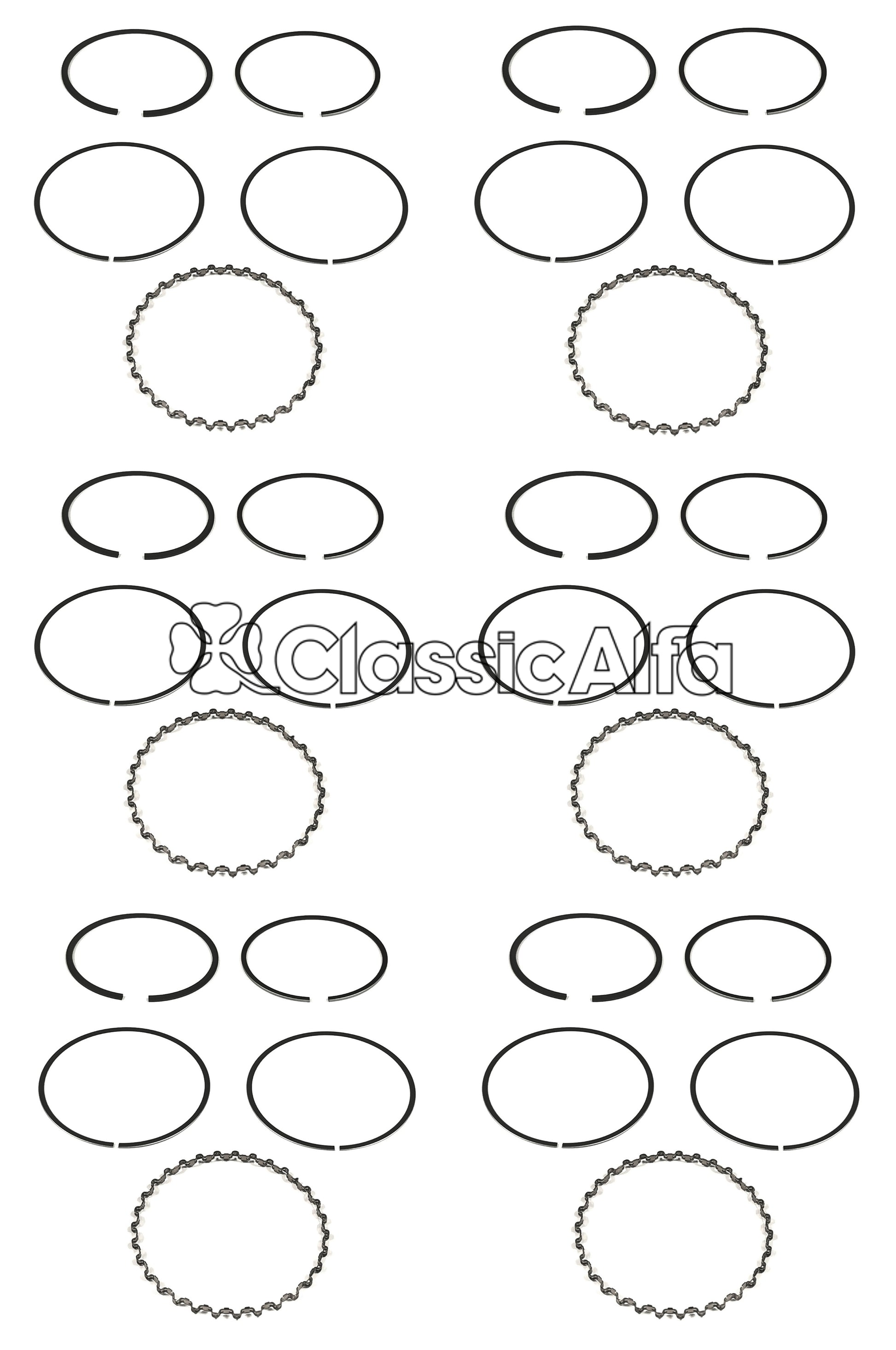 D0520 PISTON RING SET 2.5L GTV6/75 V6
