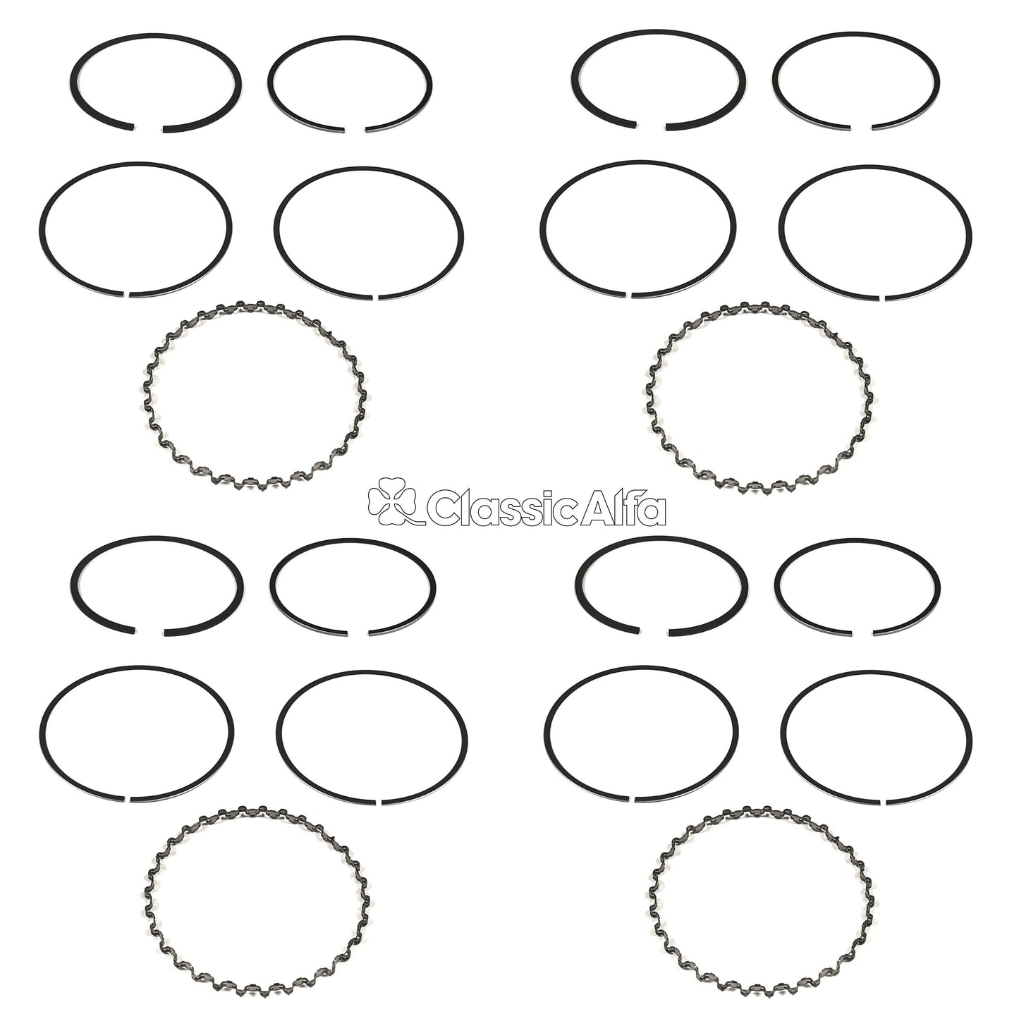 EN009/1 PISTON RINGS - 2000cc ENGINE - 4.0mm OIL RING