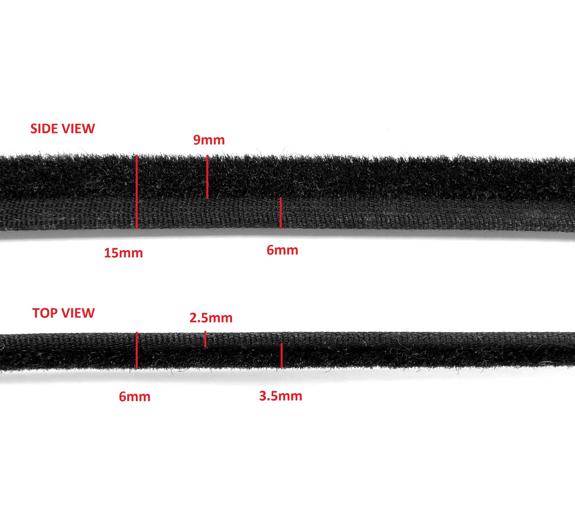 RB011 HORIZONTAL DOOR WINDOW FELT – Classic Alfa