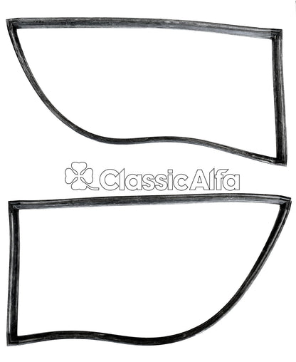 RB122 JUNIOR ZAGATO PAIR REAR SIDE WINDOW SEALS