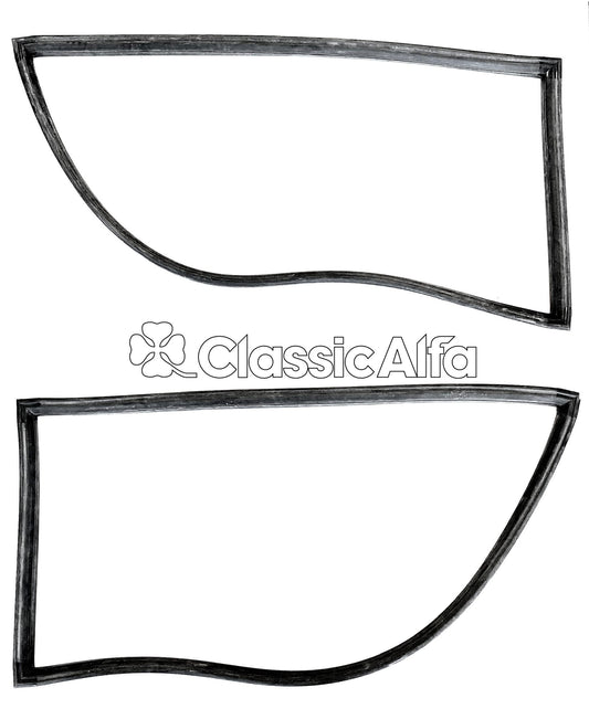 RB122 JUNIOR ZAGATO PAIR REAR SIDE WINDOW SEALS