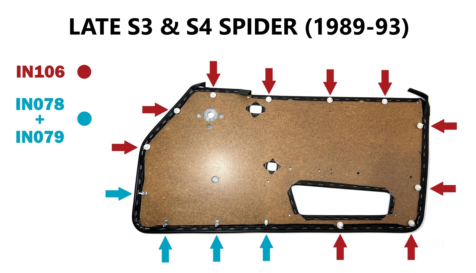 IN106 CLIP FOR DOOR TRIM PANEL 1990-93