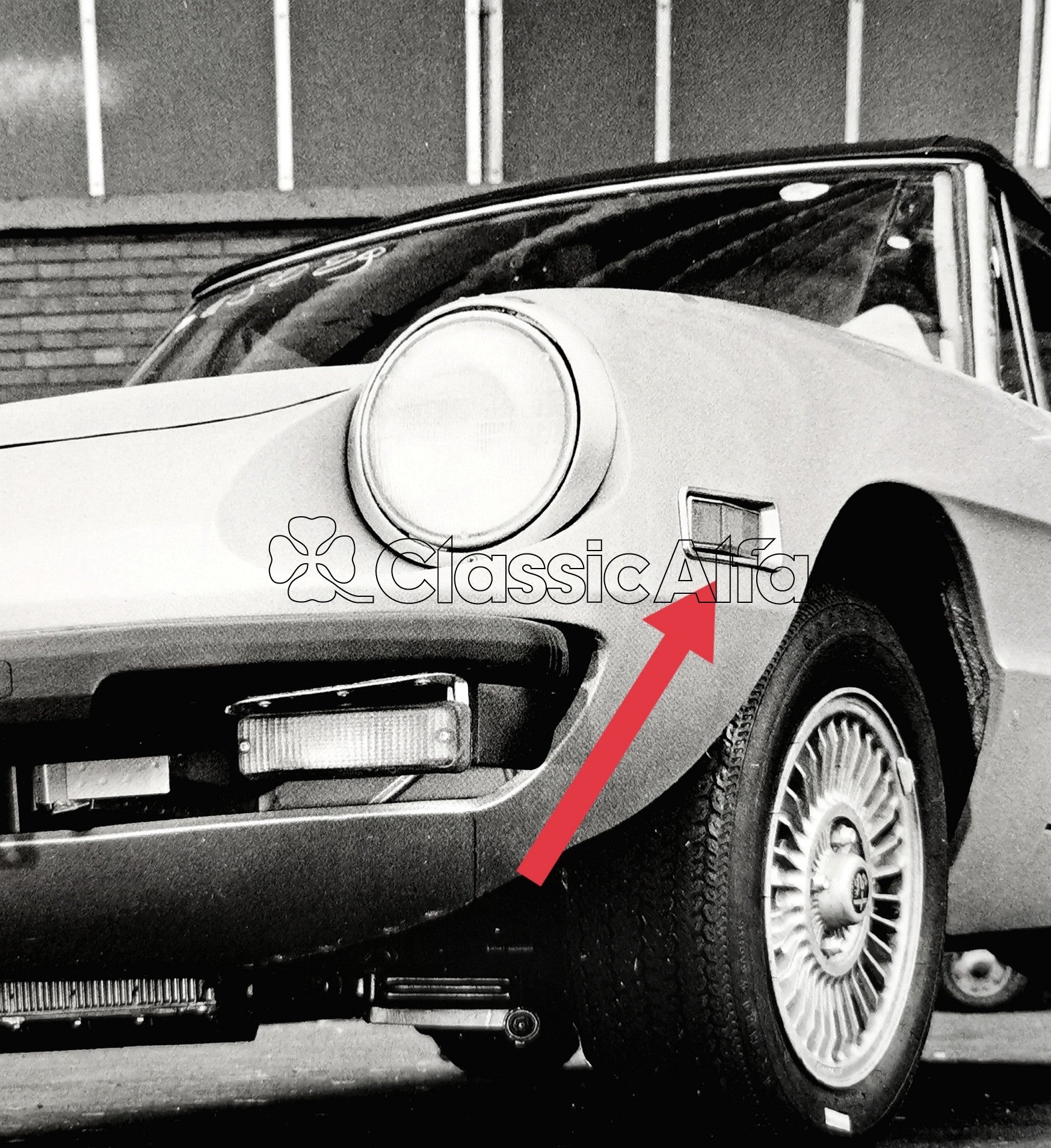 LT140 SPIDER USA FRONT LEFT SIDE MARKER COMPLETE