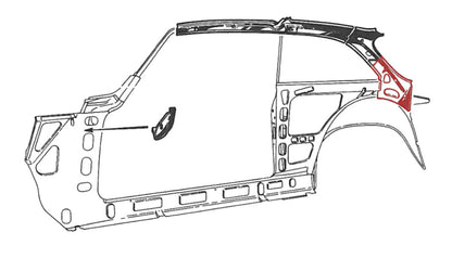 ST286 RIGHT GT/GTV INNER C-PILLAR REPAIR PANEL