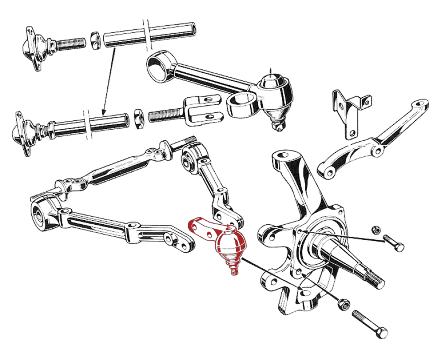 SU034 FRONT SUSPENSION BOTTOM BALL JOINT