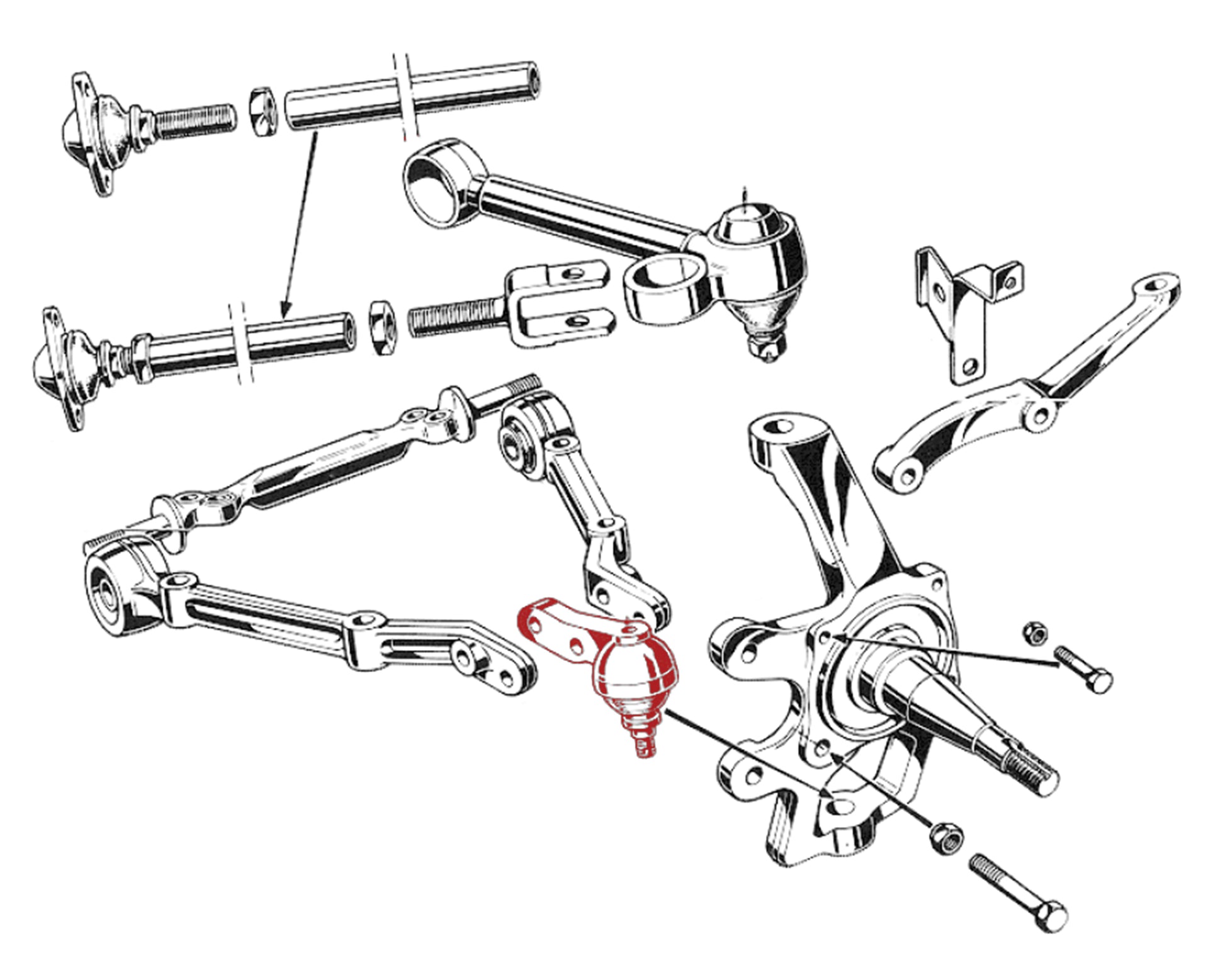 SU034 FRONT SUSPENSION BOTTOM BALL JOINT