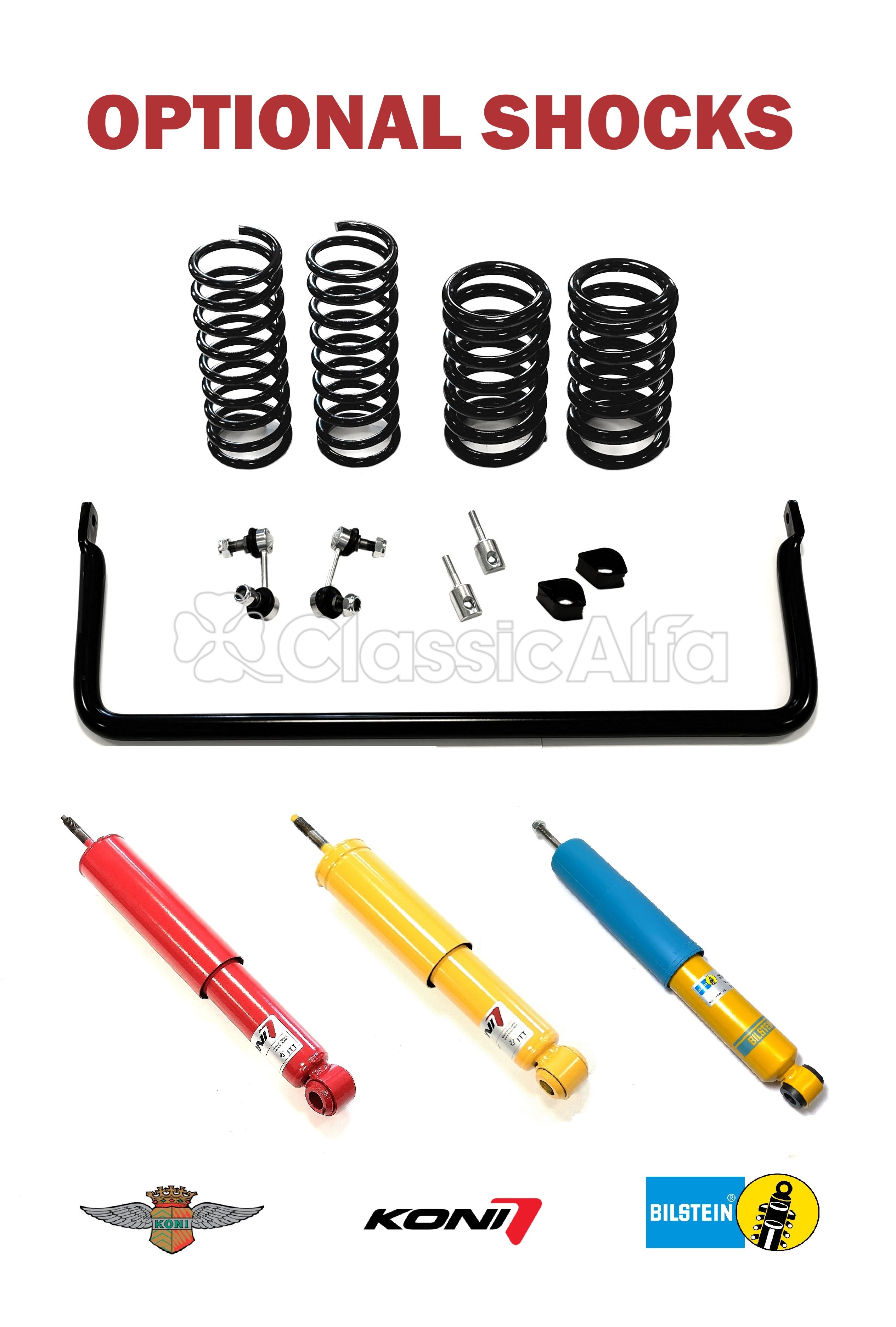 SU231 FAST ROAD HANDLING KIT BLADE BAR 105 SERIES – Classic Alfa