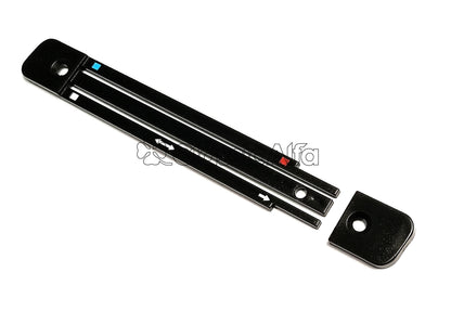 WA022 HEATER FACIA PANEL - BLACK 2 PIECE BLACK 1970-84 WITH CENTRE CONSOLE