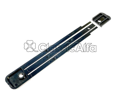 WA022 HEATER FACIA PANEL - BLACK 2 PIECE BLACK 1970-84 WITH CENTRE CONSOLE