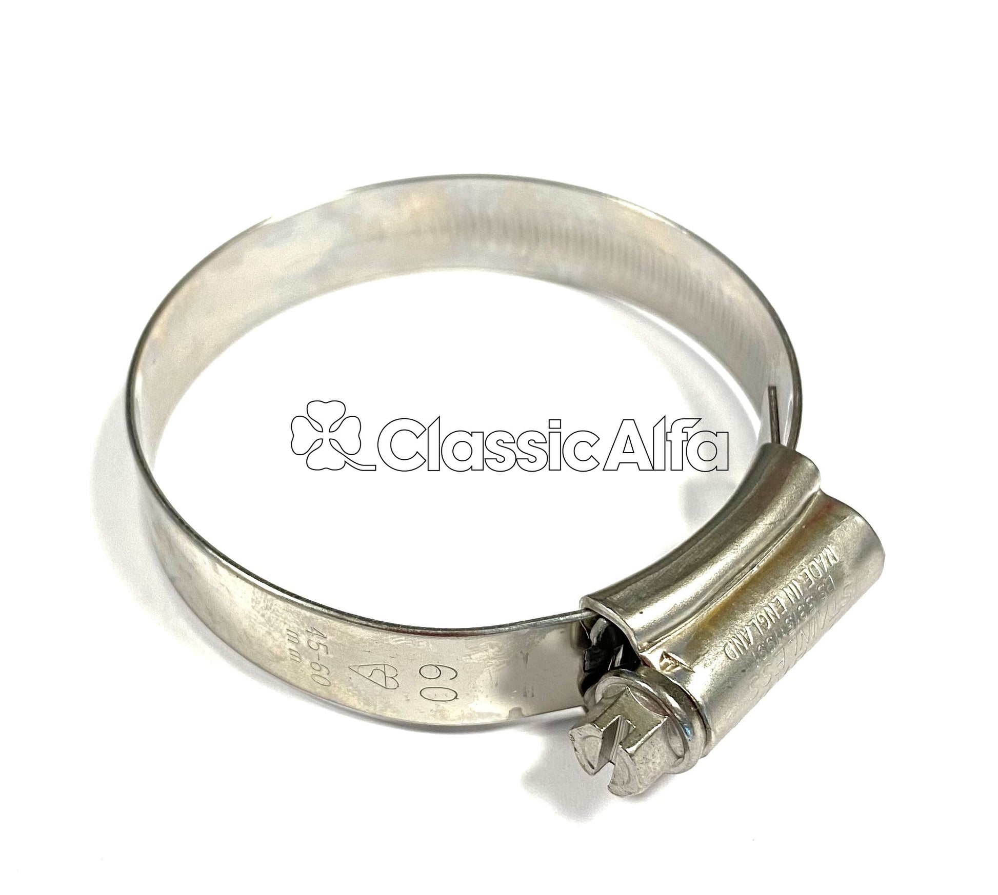WA074 STAINLESS STEEL HOSE CLAMP - 45-60mm SIZE