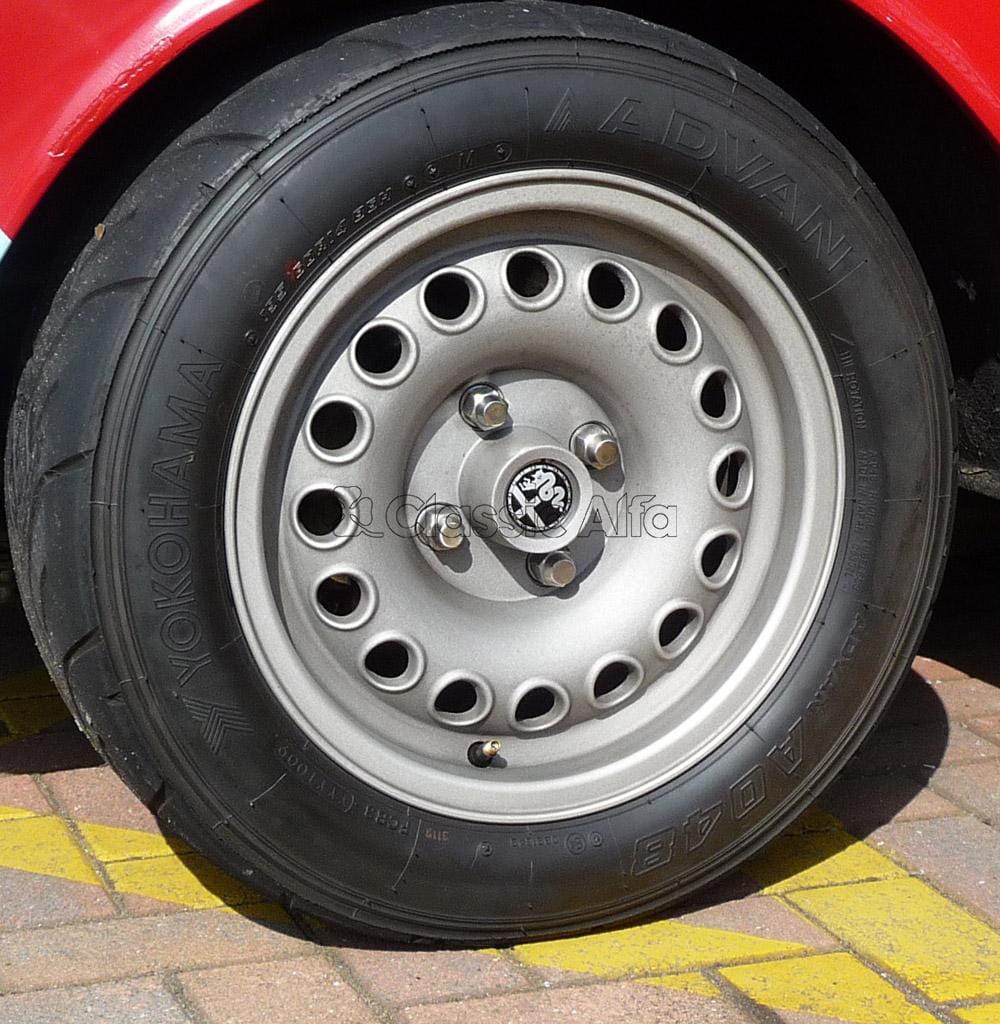 WH016/6 GTA STYLE 7 x 14" ET29 NATURAL FINISH ALLOY WHEEL