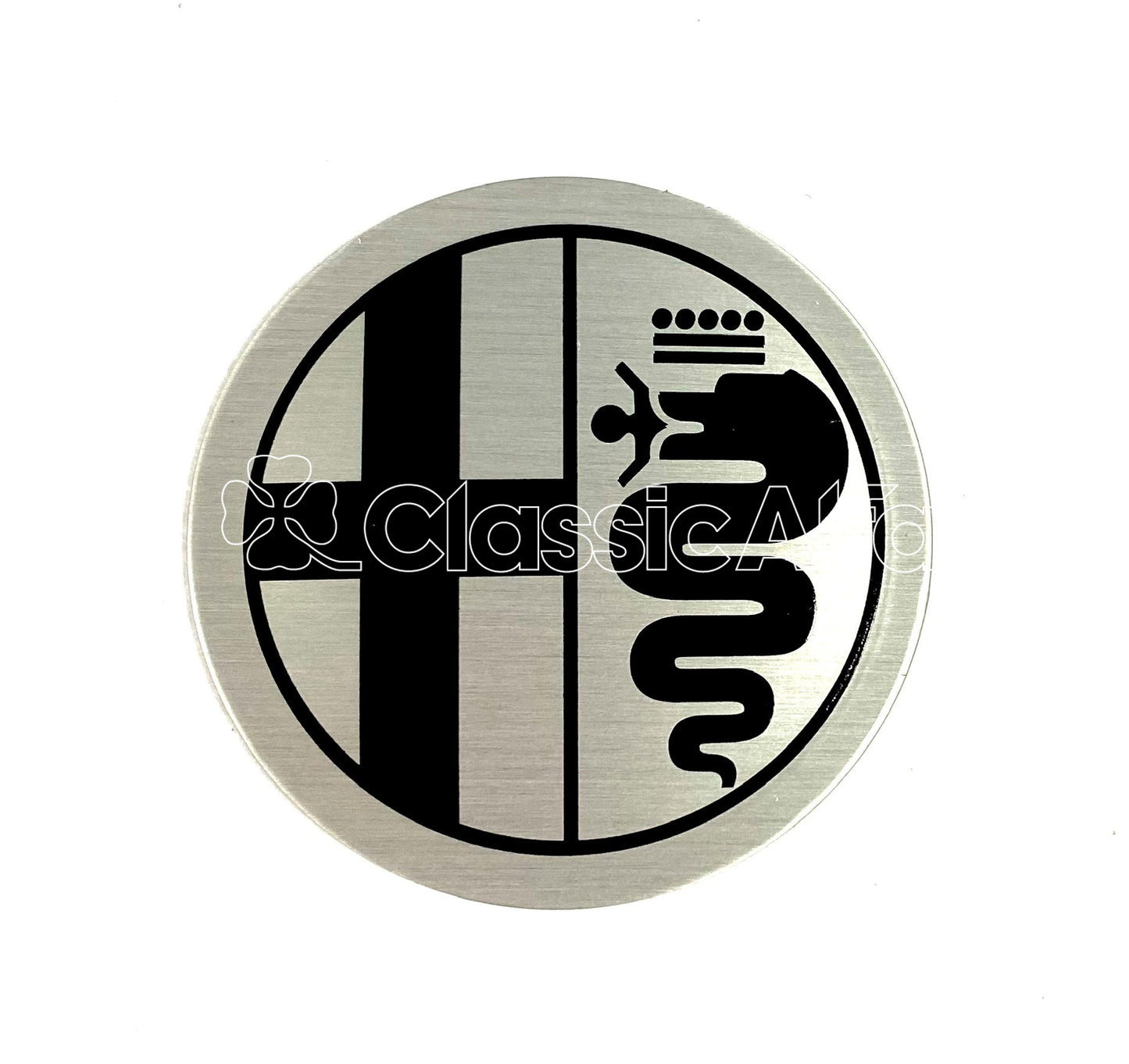 WH020/1 WHEEL CENTRE BADGE 48mm SILVER BACKGROUND