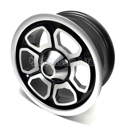 WH122 6x14 MOMO VEGA STYLE 4-STUD WHEEL - ALFETTA 