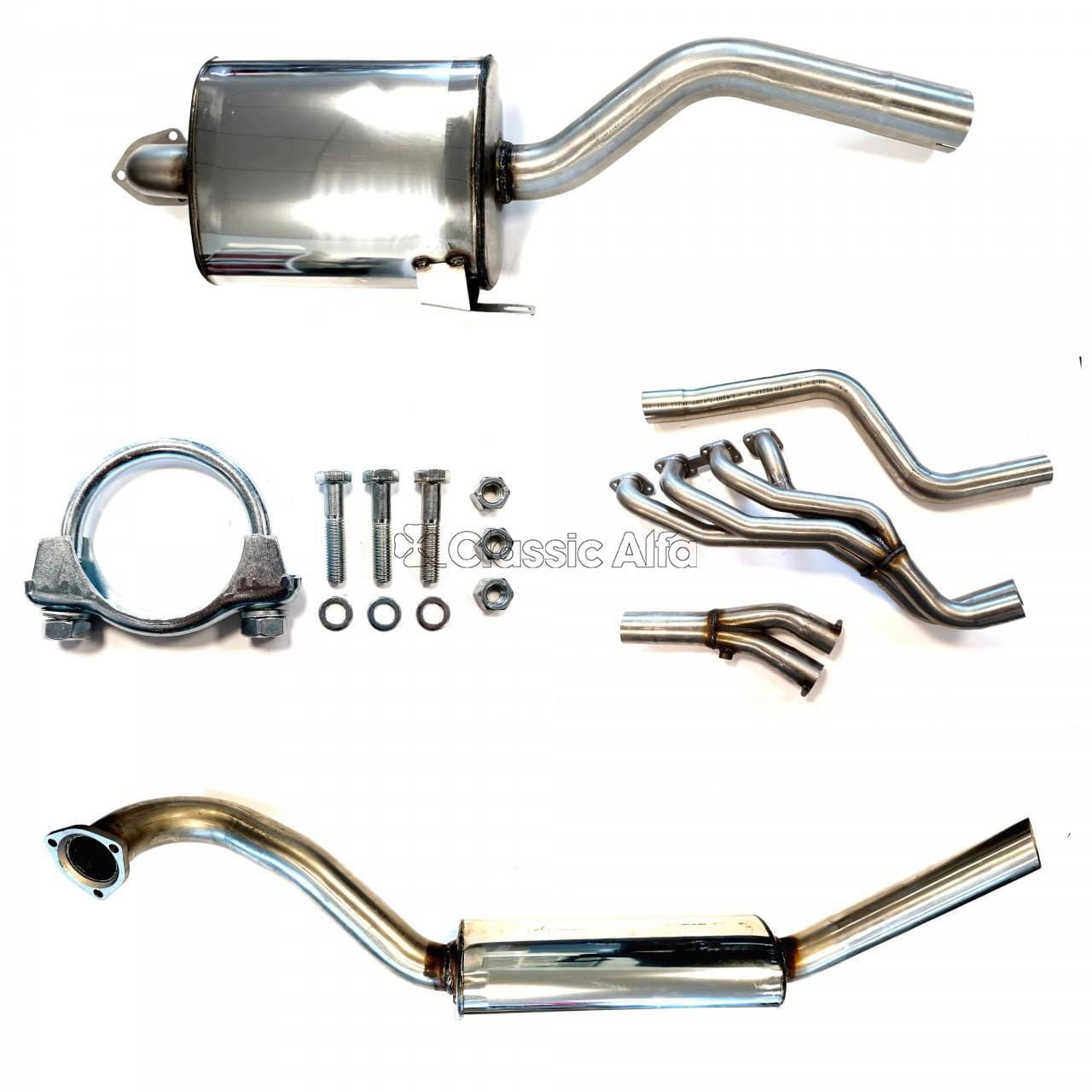 EX029 LARGE BORE 60mm SPORTS EXHAUST - 1750/2000 ENGINED GTs.