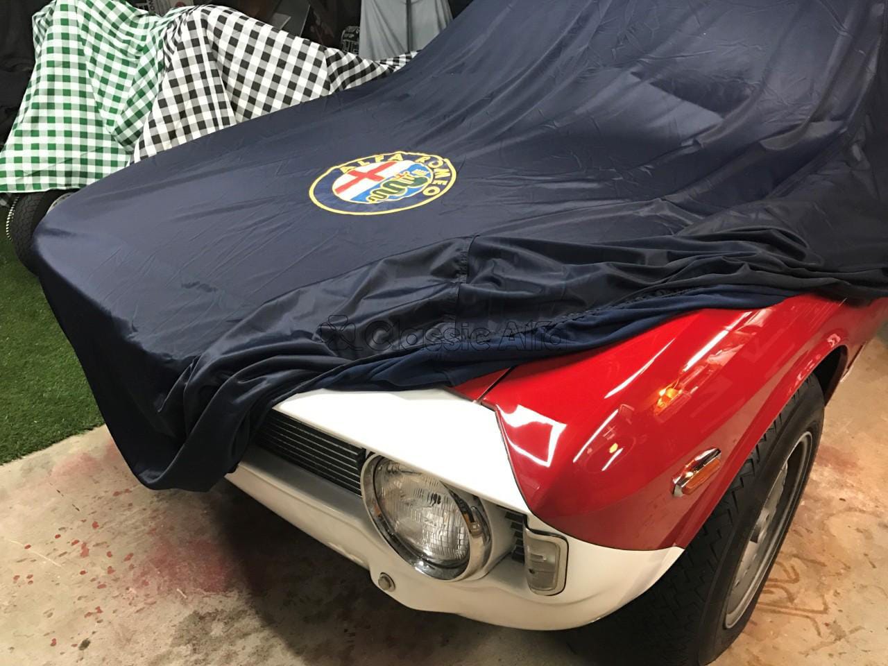 AC018 BLUE TAILORED CAR COVER GT (INDOOR USE)
