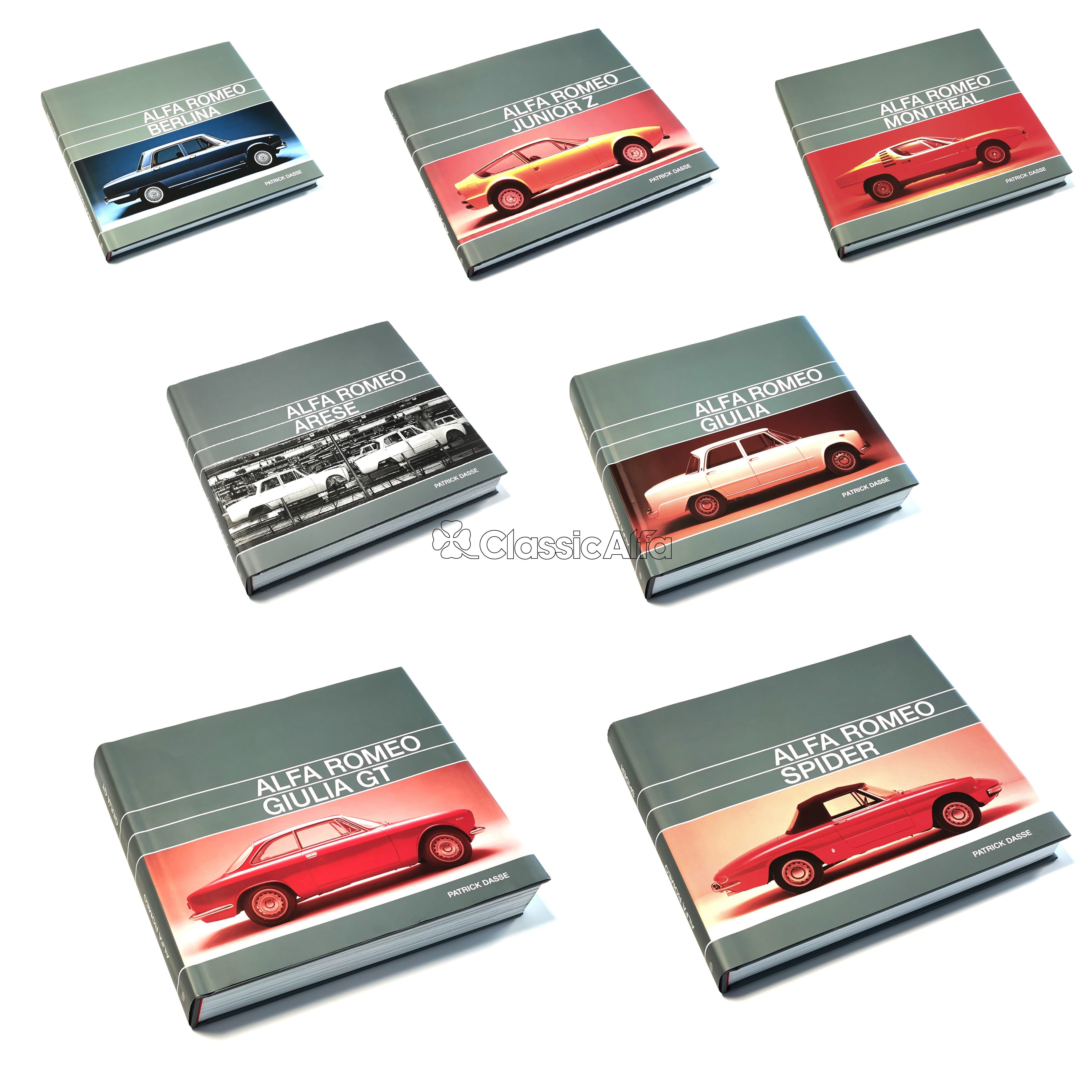 AC609 - ALFA ROMEO 7 BOOK COLLECTION BY PATRICK DASSE – Classic Alfa