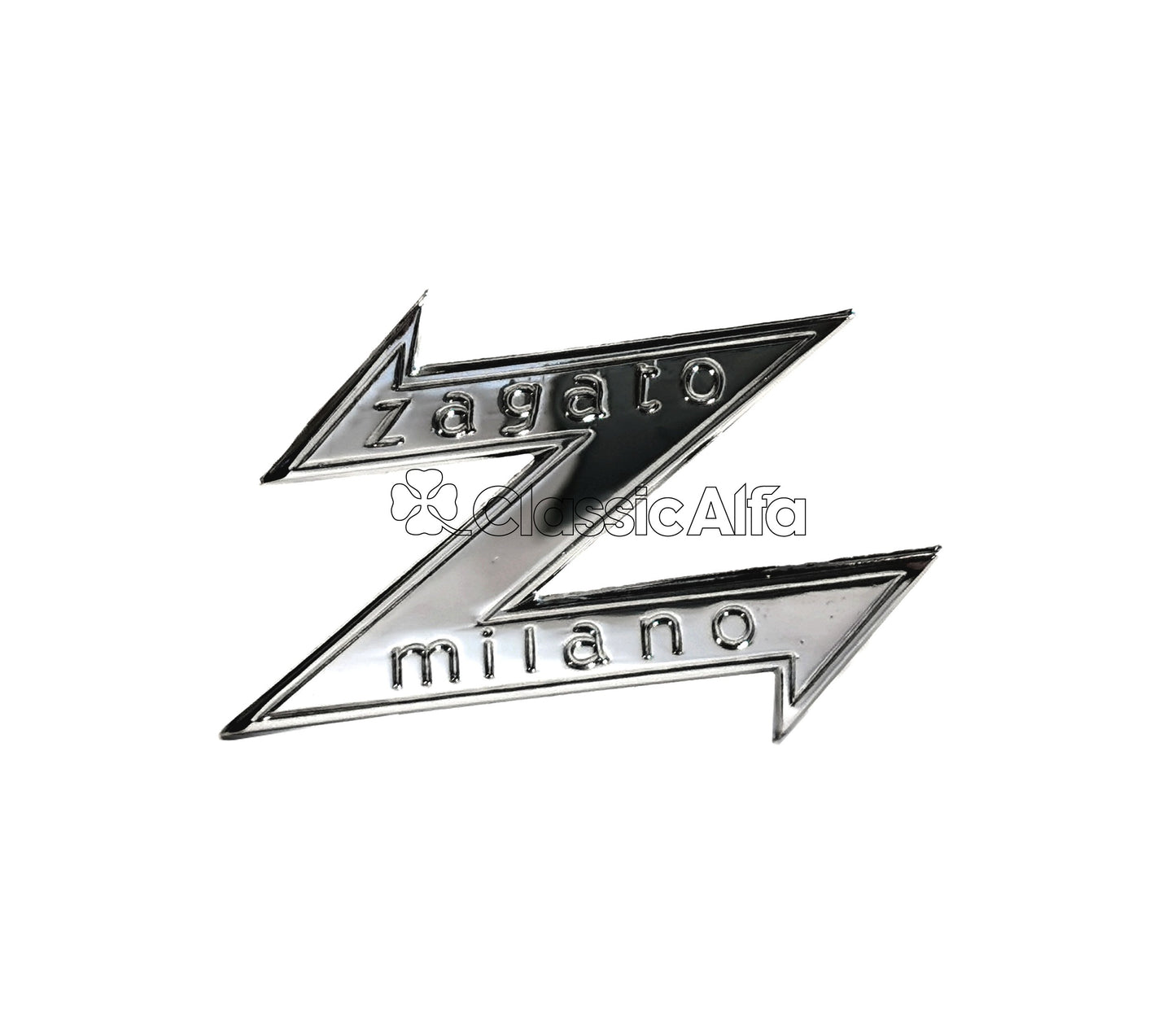 BG078 CHROME ZAGATO 'Z' BADGE